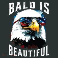 4th Of July Independence Day Bald Eagle Bald Is Beautiful Kids Sweatshirt thumb 2