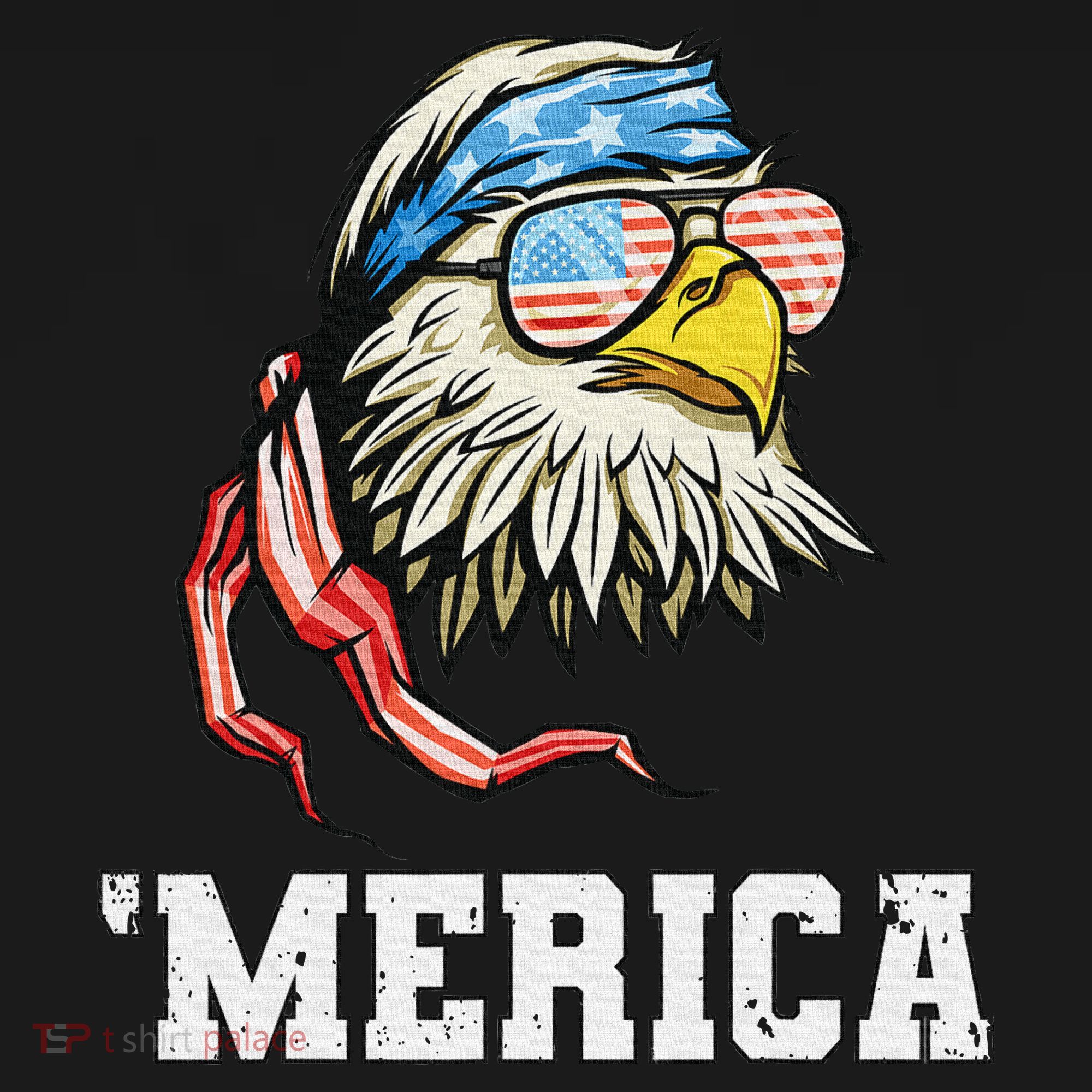4th Of July Merica Usa Flag Bald Eagle Patriotic Veteran Apron