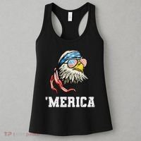 4th Of July Merica Usa Flag Bald Eagle Patriotic Veteran Women's Tank Top thumb 3