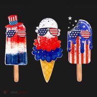 4th Of July Popsicle Red White Blue American Flag Women's Hoodie thumb 2