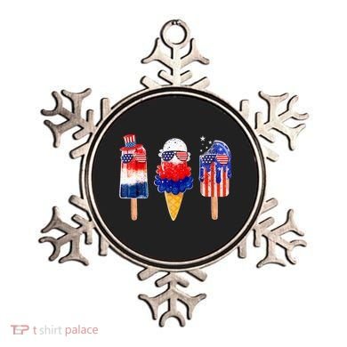 4th Of July Popsicle Red White Blue American Flag Ornament