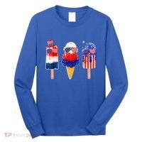 4th Of July Popsicle Red White Blue American Flag Long Sleeve Shirt thumb 0