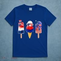 4th Of July Popsicle Red White Blue American Flag T-Shirt thumb 5