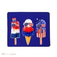4th Of July Popsicle Red White Blue American Flag Mousepad thumb 0