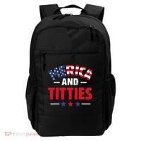 4th of July Merica and Titties Funny Backpack thumb 0
