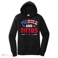 4th of July Merica and Titties Funny Women's Hoodie thumb 0