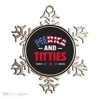 4th of July Merica and Titties Funny Ornament thumb 0