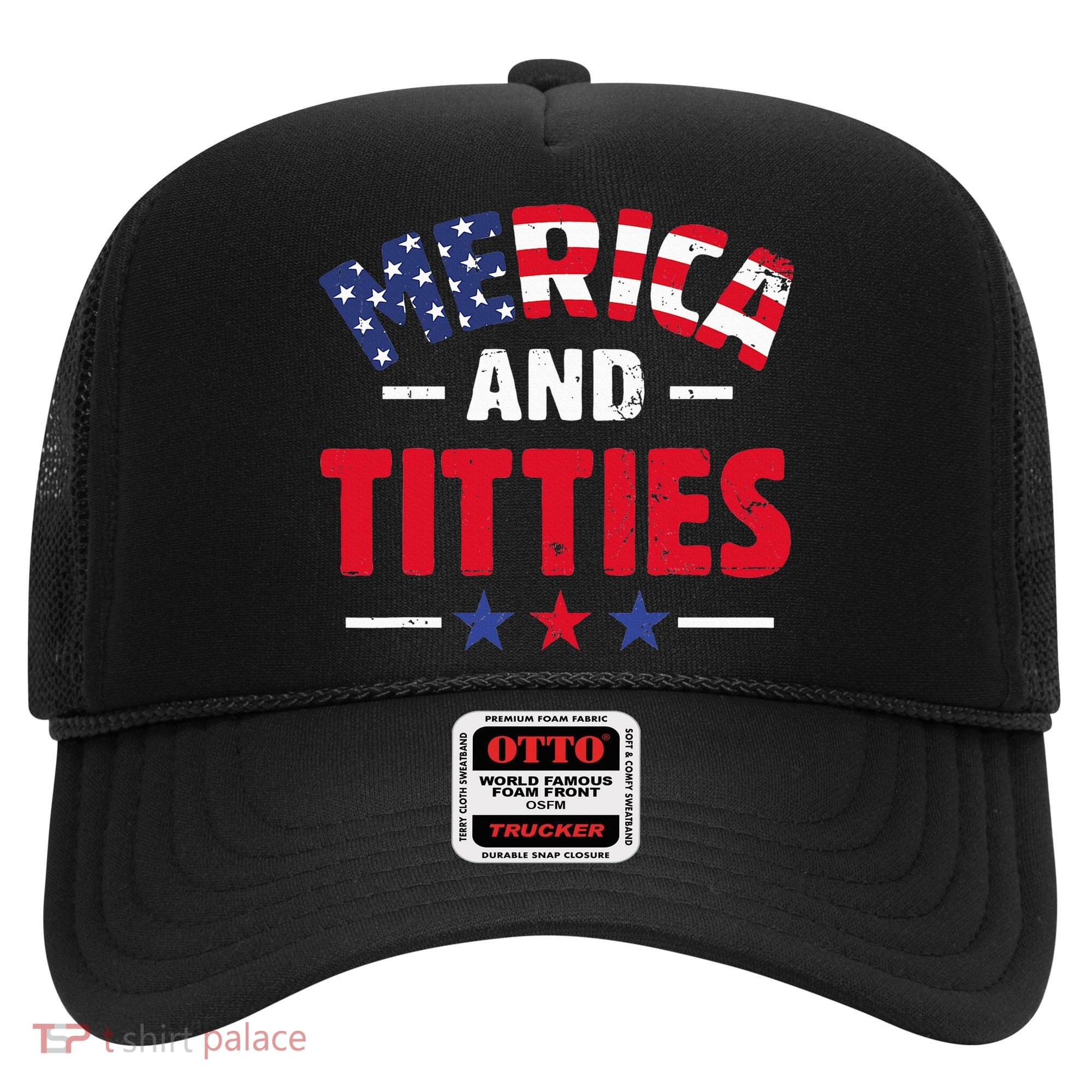 4th of July Merica and Titties Funny Hat