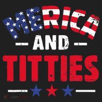 4th of July Merica and Titties Funny Hat thumb 2