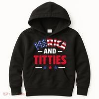 4th of July Merica and Titties Funny Kids Hoodie thumb 0