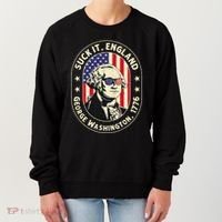 4th of July Suck It England George Washington 1776 Women's Sweatshirt thumb 0