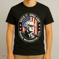 4th of July Suck It England George Washington 1776 T-Shirt thumb 3