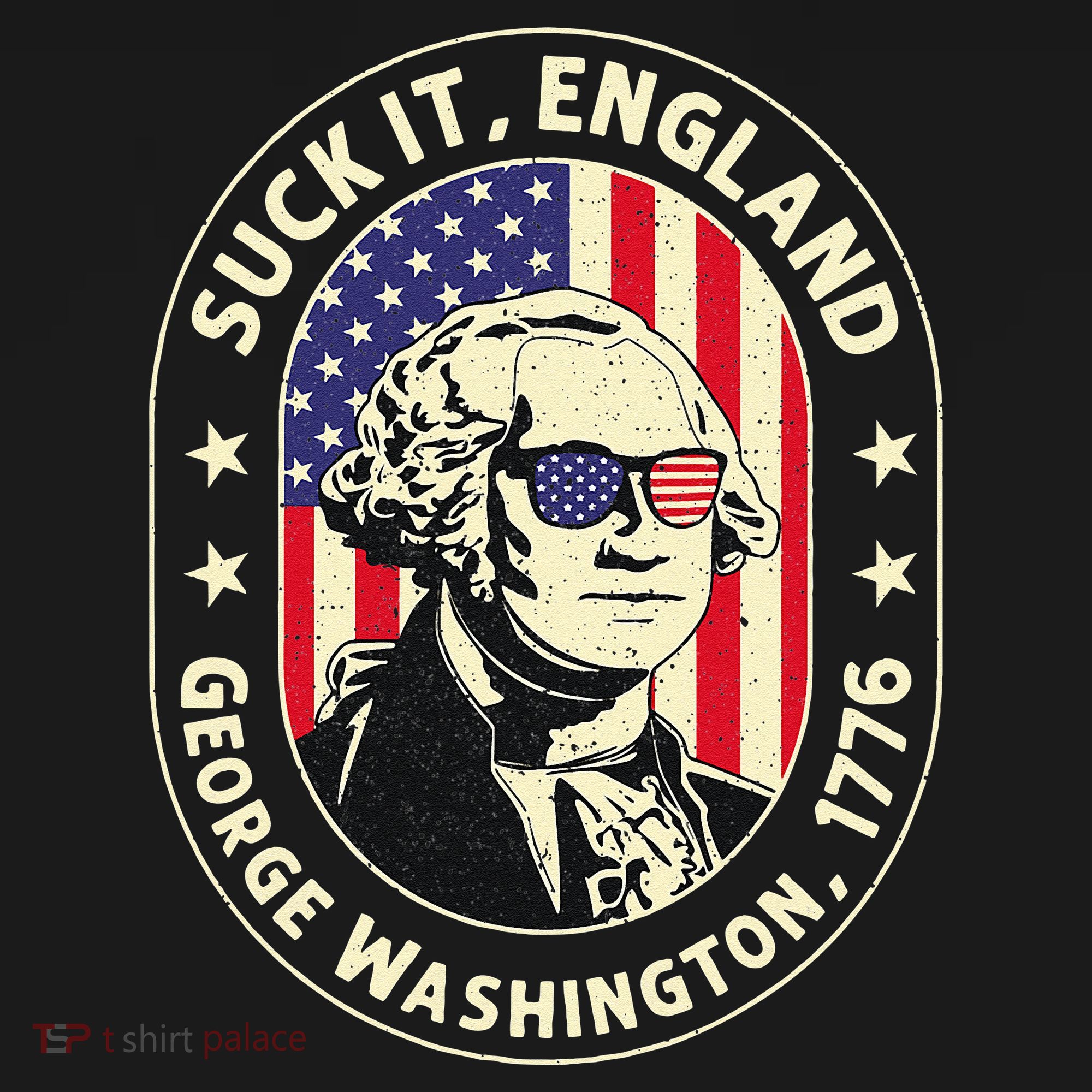 4th of July Suck It England George Washington 1776 Women's Hoodie