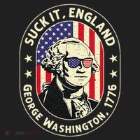 4th of July Suck It England George Washington 1776 Tumbler thumb 3