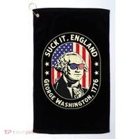 4th of July Suck It England George Washington 1776 Golf Towel thumb 0