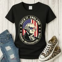 4th of July Suck It England George Washington 1776 Women's T-Shirt thumb 3