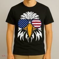4th of July Bald Eagle Patriotic American Flag Glasses T-Shirt thumb 3