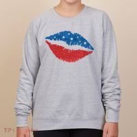 4th Of July Lips Celebration Women's Sweatshirt thumb 0