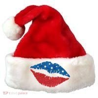 4th Of July Lips Celebration Santa Hat thumb 0
