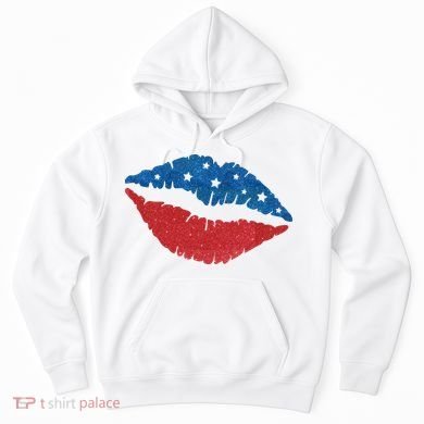 4th Of July Lips Celebration Hoodie