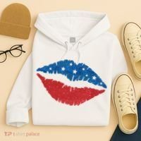 4th Of July Lips Celebration Hoodie thumb 4