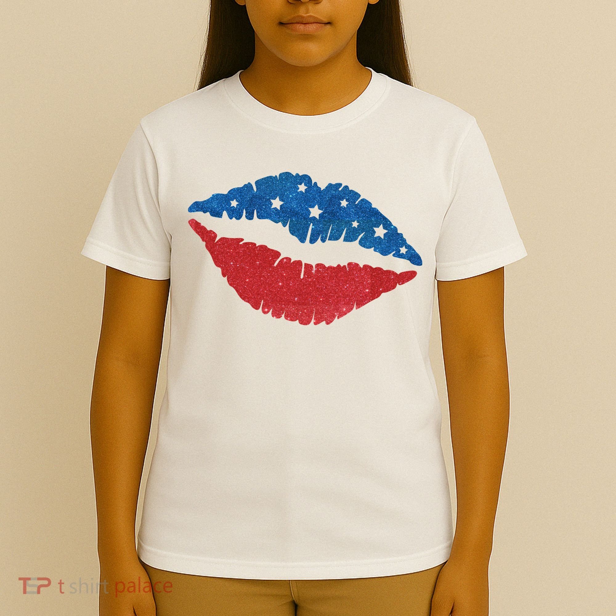 4th Of July Lips Celebration T-Shirt
