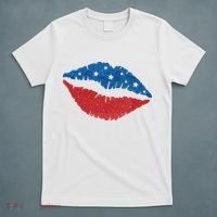 4th Of July Lips Celebration T-Shirt thumb 5