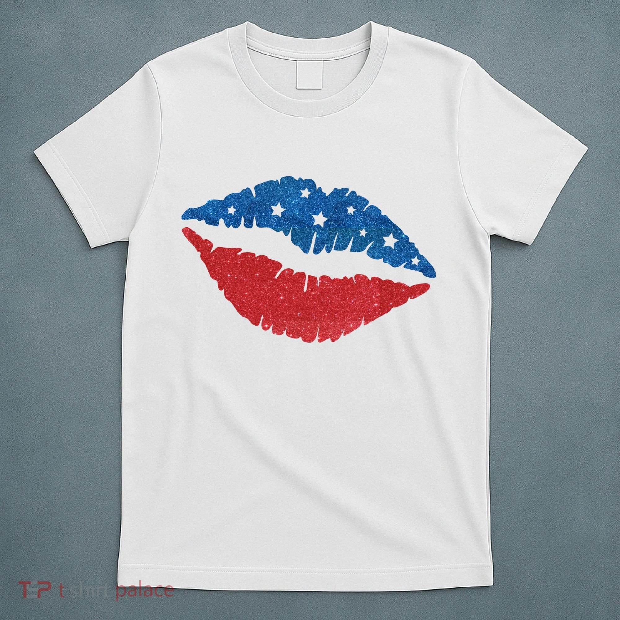 4th Of July Lips Celebration T-Shirt
