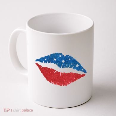 4th Of July Lips Celebration Coffee Mug