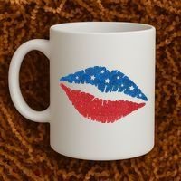 4th Of July Lips Celebration Coffee Mug thumb 2