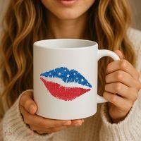 4th Of July Lips Celebration Coffee Mug thumb 3