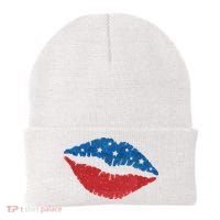 4th Of July Lips Celebration Beanie thumb 0