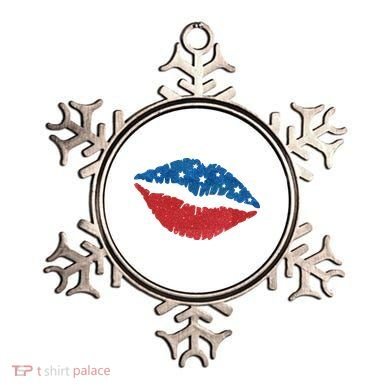4th Of July Lips Celebration Ornament