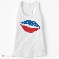 4th Of July Lips Celebration Women's Tank Top thumb 0