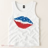 4th Of July Lips Celebration Tank Top thumb 2