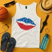 4th Of July Lips Celebration Tank Top thumb 4