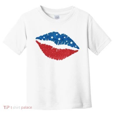 4th Of July Lips Celebration Toddler T-Shirt