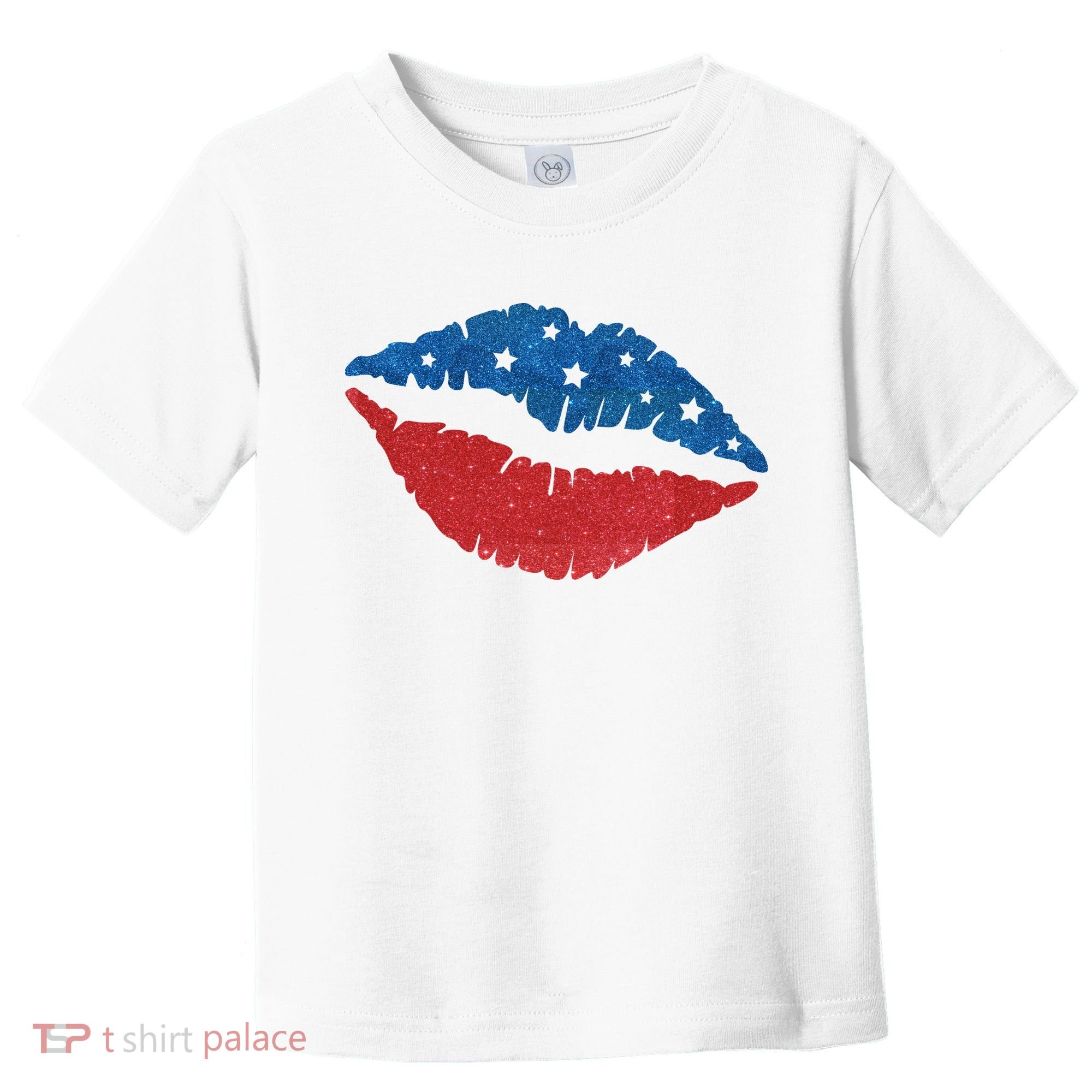 4th Of July Lips Celebration Toddler T-Shirt