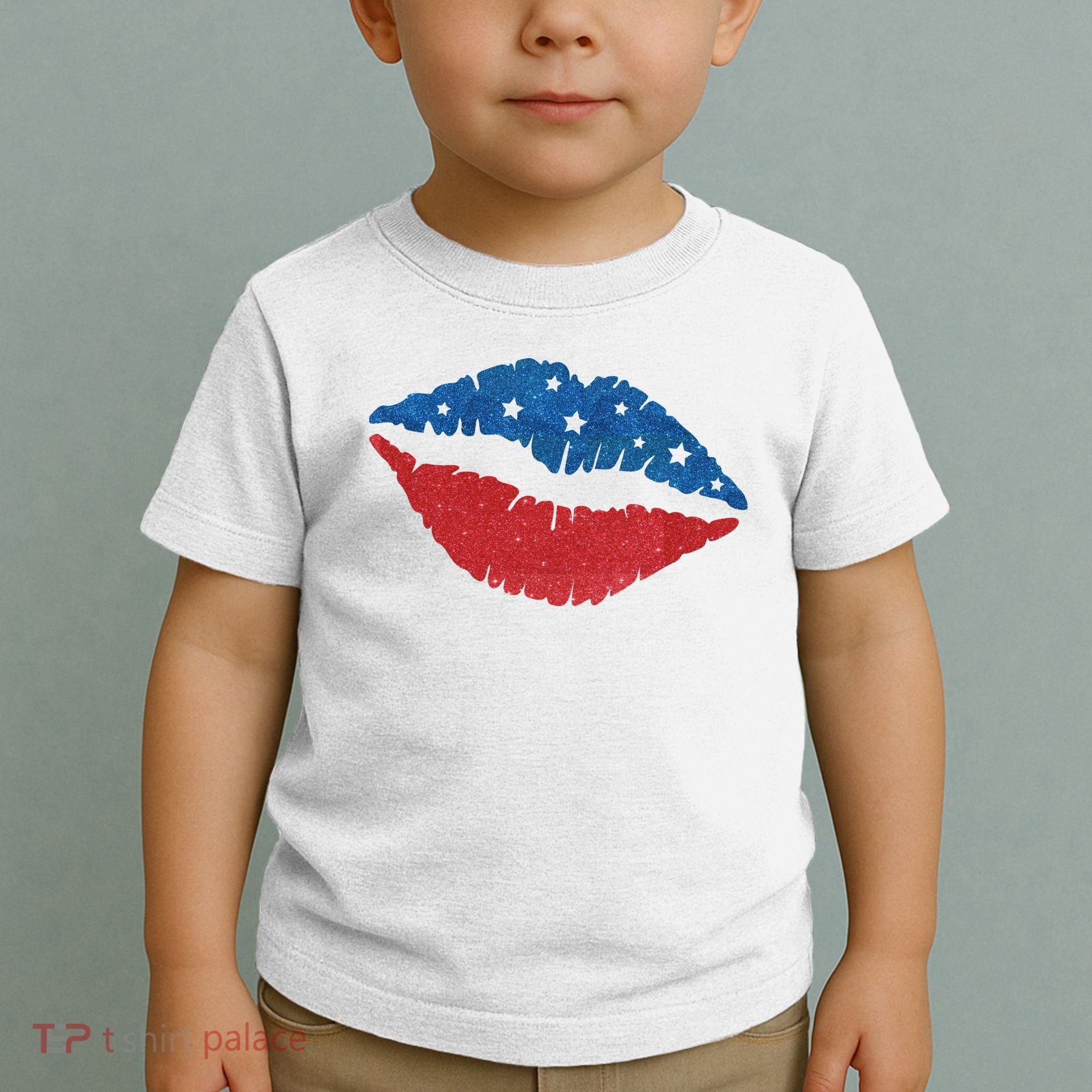 4th Of July Lips Celebration Toddler T-Shirt