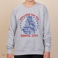4th Of July Spilling The Tea Since 1773 History Teacher Women's Sweatshirt thumb 0