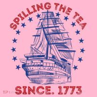 4th Of July Spilling The Tea Since 1773 History Teacher Coaster thumb 2