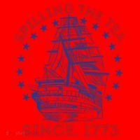 4th Of July Spilling The Tea Since 1773 History Teacher Santa Hat thumb 1