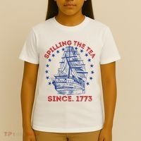4th Of July Spilling The Tea Since 1773 History Teacher T-Shirt thumb 4