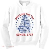 4th Of July Spilling The Tea Since 1773 History Teacher Kids Sweatshirt thumb 0