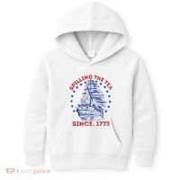 4th Of July Spilling The Tea Since 1773 History Teacher Kids Hoodie thumb 0