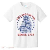 4th Of July Spilling The Tea Since 1773 History Teacher Kids T-Shirt thumb 0