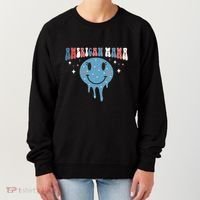 4th Of July Retro Funny America Mama Gift Women's Sweatshirt thumb 0