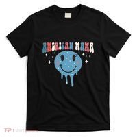 4th Of July Retro Funny America Mama Gift T-Shirt thumb 0