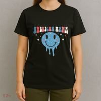 4th Of July Retro Funny America Mama Gift T-Shirt thumb 4