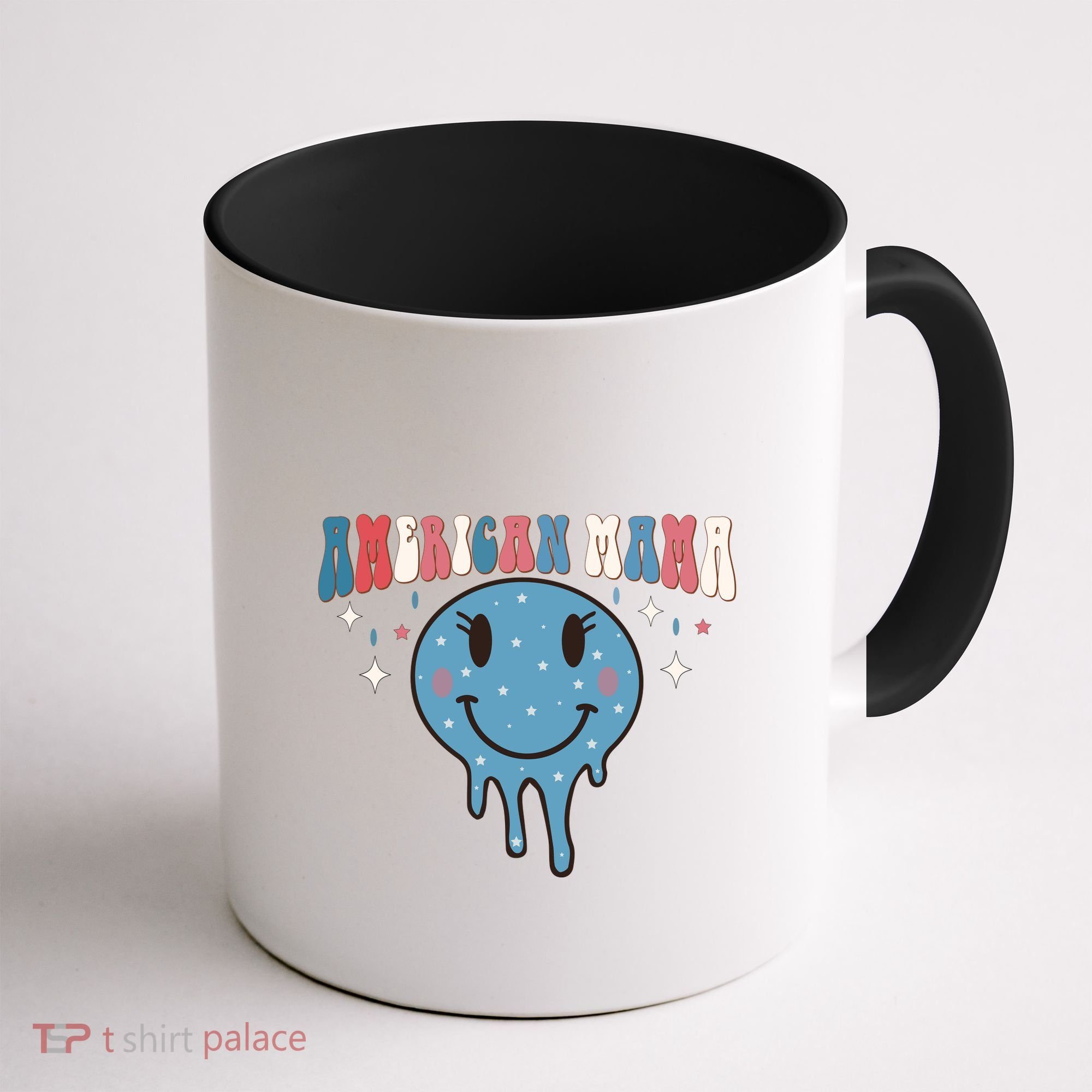 4th Of July Retro Funny America Mama Gift Coffee Mug